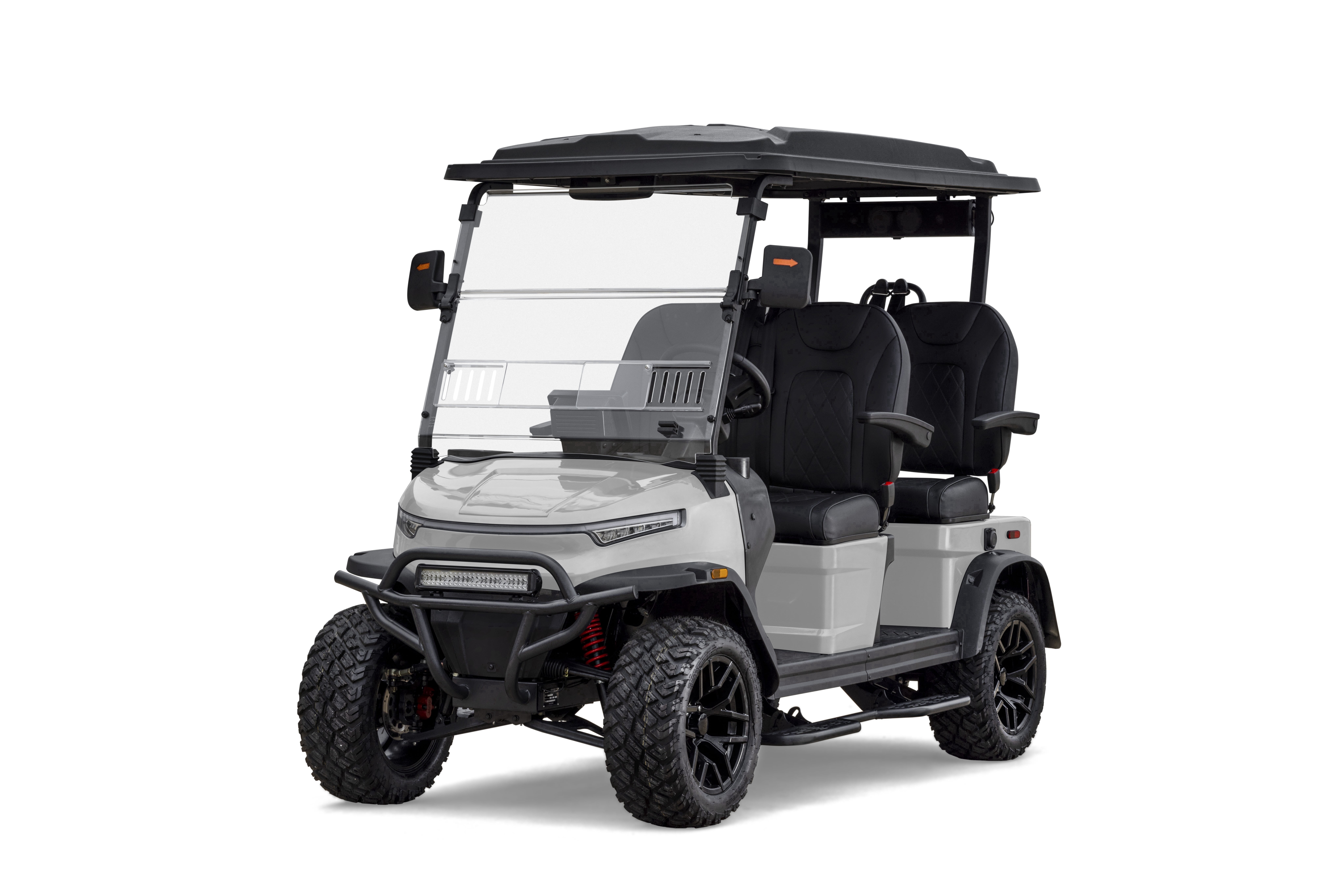 Coleman Powersports CGC3 4-Seater 110V Lithium Battery Golf Cart, Forward Facing Seats, 20 MPH Top Speed