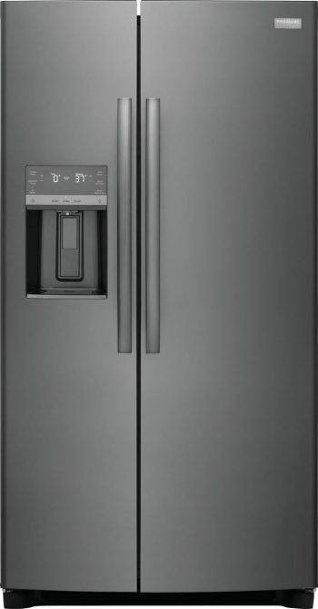 FRIGIDAIRE GRSC2352AD SIDE BY SIDE FREESTANDING REFRIGERATOR Black Stainless Steel