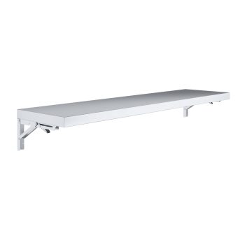 AmGood 12 in. x 48 in. Stainless Steel Folding Wall Shelf NSF| Concession Stand, Food Truck, Kitchen, Restaurant, Garage, Laundry, Utility Room