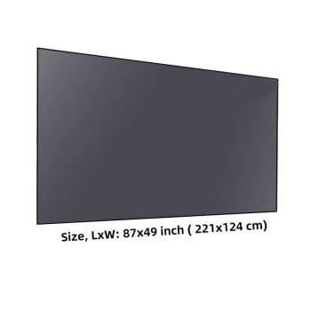 Yinzam 100inch Laser UST Projector Fresnel Screen for Day Light Using, 85% Ambient Light Rejecting (ALR) Fresnel Projector Screen for Ultra Short Lens Projector