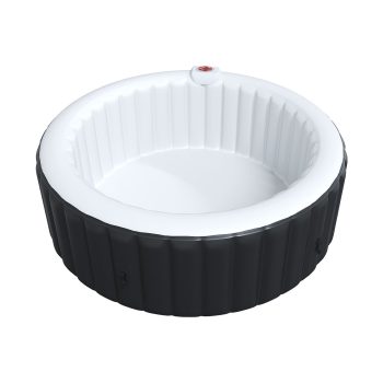 Inflatable Hot Tub 4-6 Person, Round Portable Outdoor Spa with 130 Soothing Air Jets