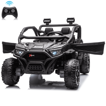 Sunnyfree 24 Volt Ride on Toys for Kids, 4WD 2 Seater Electric UTV Ride on Car with 800W Powerful Motors, Remote Control, Power Car Wheels, Four-Wheel Suspension, Bluetooth Music, LED Lights