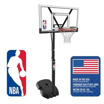 Lifetime NBA Branded 8ft-10ft Adjustable Height 54" Portable Basketball Hoop (92137)
