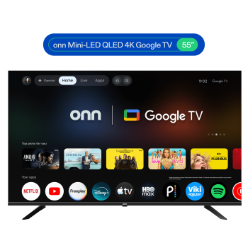 onn 55 in Mini-LED QLED 4K UHD Smart Google TV, 55SMQP4GSB1