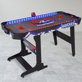 RayChee 53-Inch Air Hockey Table with LED Lights - Ultimate Air Hockey Experience for Home Game Rooms