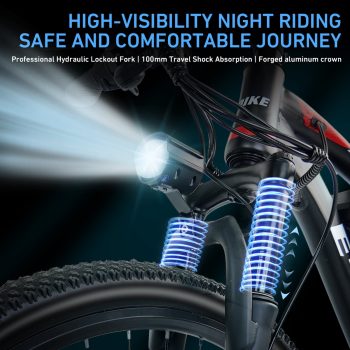 Setohet 26" Electric Bike for Adults, ebike 750W Power Motor, 45Miles 20MPH 432Wh Battery,7-Speed, UL 2849