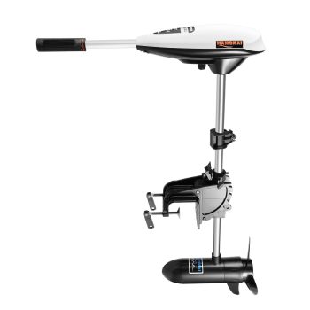 Outboard Motor, Electric Trolling Motor, Saltwater Electric Outboard, 65 lb Thrust, Adjustable Shaft, 660W Motor, 1420RPM, 5-Speed Forward, 2-Speed Reverse, Cruise Mode, 3-Blade Prop, Quiet Operation