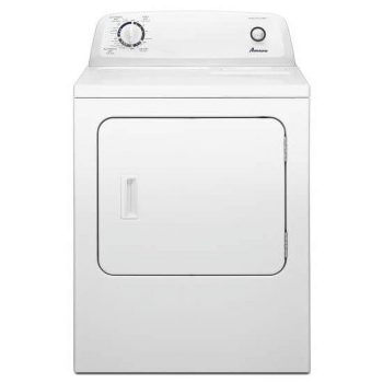 Amana 6.5 cu ft 240 mV White Electric Automatic Dryer