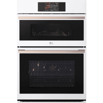 LG 30" Essence White Smart Combination Wall Oven, 6.4 cu. ft. Total Capacity with TurboCook Speed Oven, Air Fry & True Convection WCES6428N
