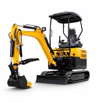 MMS 2 Ton Mini Excavator 16HP Kubota Diesel 20P Mini Excavator with Side Swing & Hydraulic Thumb Compact Mini Excavator Digger Machine for Garden Landscaping Space Construction Unloading
