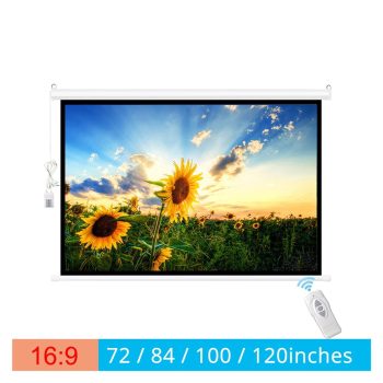 16:9 72/84/100/120inches Electric Screen For Projector Curtains Motorized Projector Screen,Wide Application