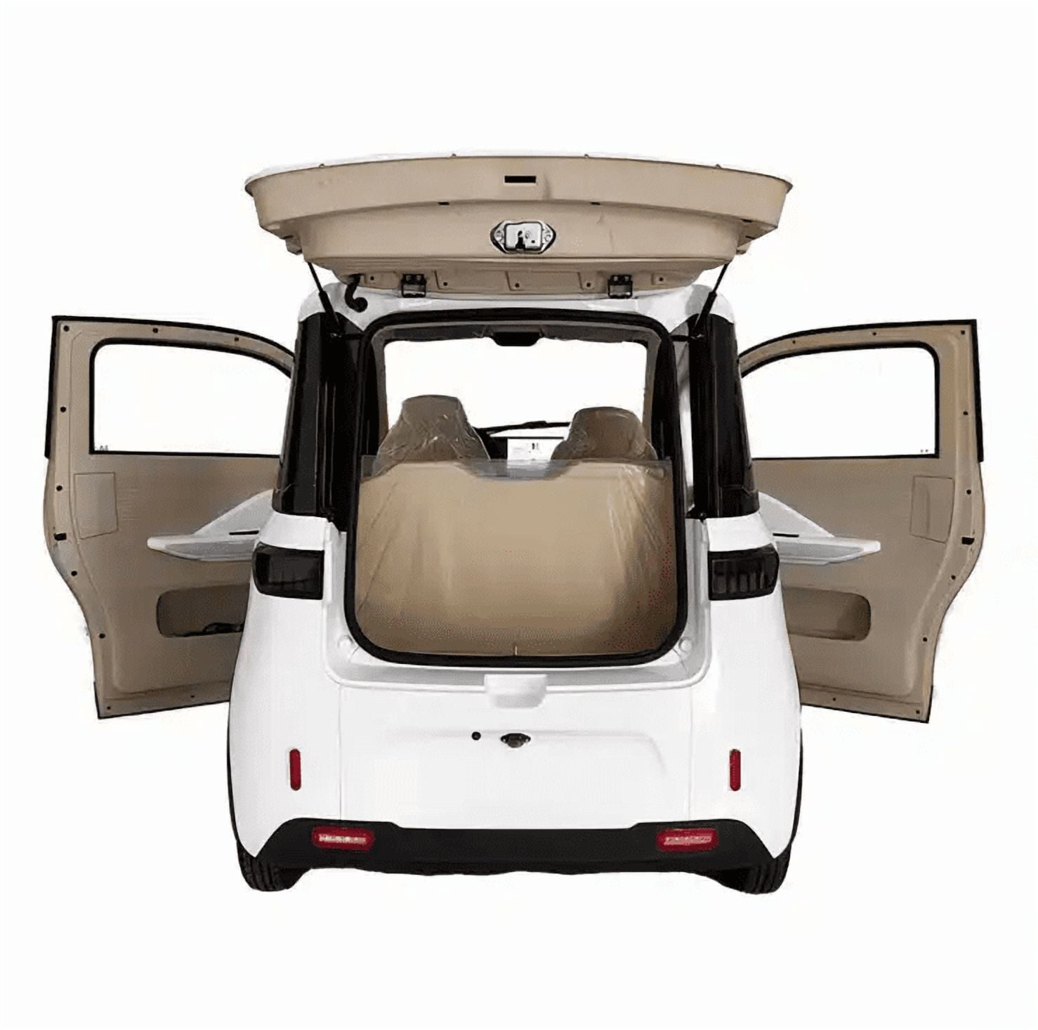 RoadMaster X-1200 Enclosed Mobility Scooter Car 4 Wheel Electric Vehicle Three Passenger Adult Senior White 4000W Power 75 Mile Range Air Conditioning