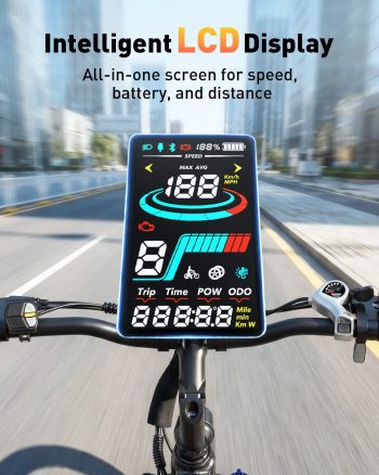 Actbest Core 2.0 Plus 27.5" Electric Bike for Adults, 700W Motor, 500Wh Removable Battery, Torque Sensor Cruiser Ebike, Front Suspension,Lightweight Ebike, 7-Speed Electric Bicycles