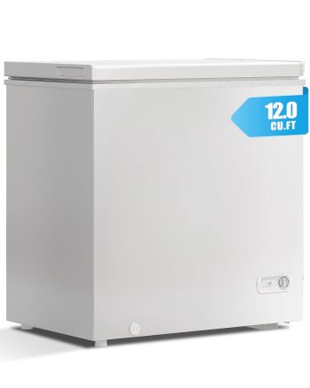 DISHUP .Ft Chest Freezer, Deep Freezer with Removable Basket, Adjustable Temperature, for Home/Office/Garage/Bar