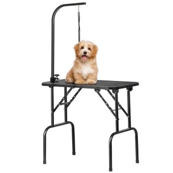 Alden Design 32"L Adjustable Foldable Pet Grooming Table"