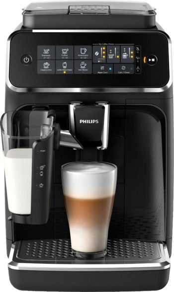 Restored Philips 3200 LatteGo Super-Automatic Espresso Machine, Black - EP3241/54 (Refurbished)