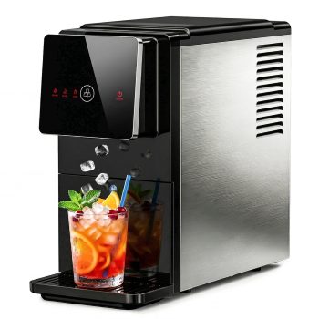 Simzlife Countertop Nugget Ice Maker - 40lbs/24h Chewable Sonic Pellet Ice Machine, 1.8L Removable Tank, Auto Self-Cleaning & Smart Measured Dispensing for Home, Office, Party
