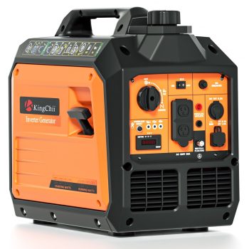 KingChii 2500 Watt Portable Inverter Generator, Gas Powered, Quiet 58dB, up to 11H Runtime, Outdoor Camping, RV & Home Emergency Backup, EPA Compliant