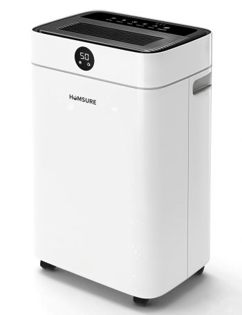 HUMSURE 50 Pint Dehumidifier for Basement, Compressor Dehumidifier with Auto Defrost & Drain Hose, Covers up to 3500 Sq. ft.