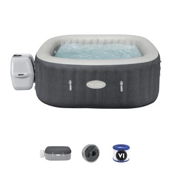 Bestway SaluSpa Hot Springs Energy-Efficient Smart AirJet 4-6 Person Inflatable Hot Tub with App-Control