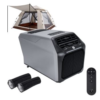 6800 BTU Portable Tent Air Conditioner & 7500 BTU Heater for Camping, RV, Van Life, & Emergency Backup
