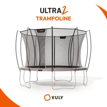 Vuly Trampoline Ultra 2 Round with Enclosure Large 13ft for Kids