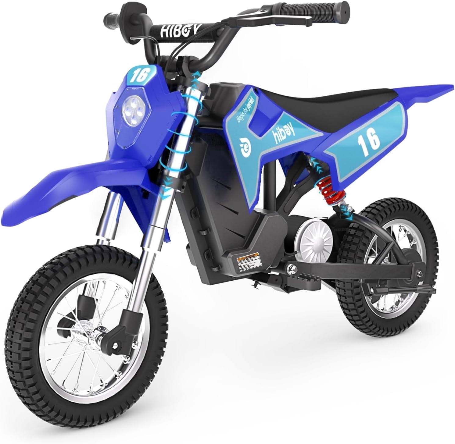 Hiboy DK1 36V Electric Dirt Bike,300W Electric Motorcycle - Up to 15.5MPH & 13.7 Miles Long-Range,3-Speed Modes Motorcycle
