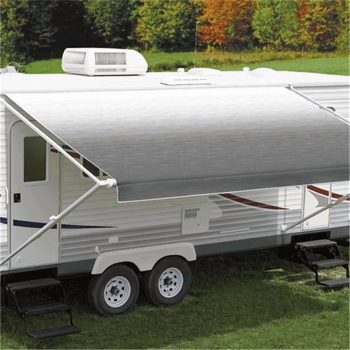 Carefree of Colorado JU186D00 Rv Awning Vinyl Fabric 17Ft 2In, Silver Shale Fade