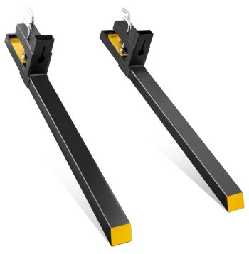 Pallet Forks 4000 lbs Capacity 60" Tractor Bucket Forks - Heavy Duty Front Loader Attachment for Tractor, Skid Steer, Agriculture