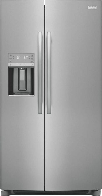 Frigidaire Gallery GRSS2652AF 25.6 Cu Ft Side-by-Side Refrigerator, Stainless Steel