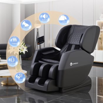 IOWNREALU Full Body Zero Gravity Massage Chair, 10 Rollers Massage, Waist Heating, Lcd Touch Screen, 5.1-5.9 Ft, Male/Female Gift