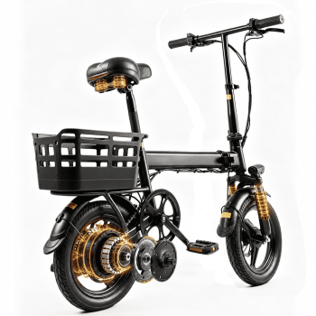 14" Foldable Electric Bike, 500W Commuter Ebike for Adults, Mini Ebike with Basket, 36V 12Ah Battery, 18MPH & 20 Miles, UL2849