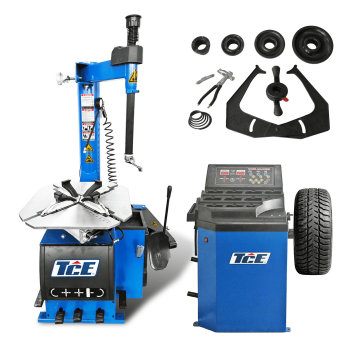 TCE 2.0 HP Tire Changer/ Wheel Balancer Machine Rim Clamp 24"