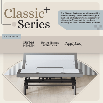 Sven & Son Harmony Adjustable Bed Base-Frame Only - Head and Foot Lift, Pillow-Tilt, Massage, USB, Memory Positions, Zero Gravity