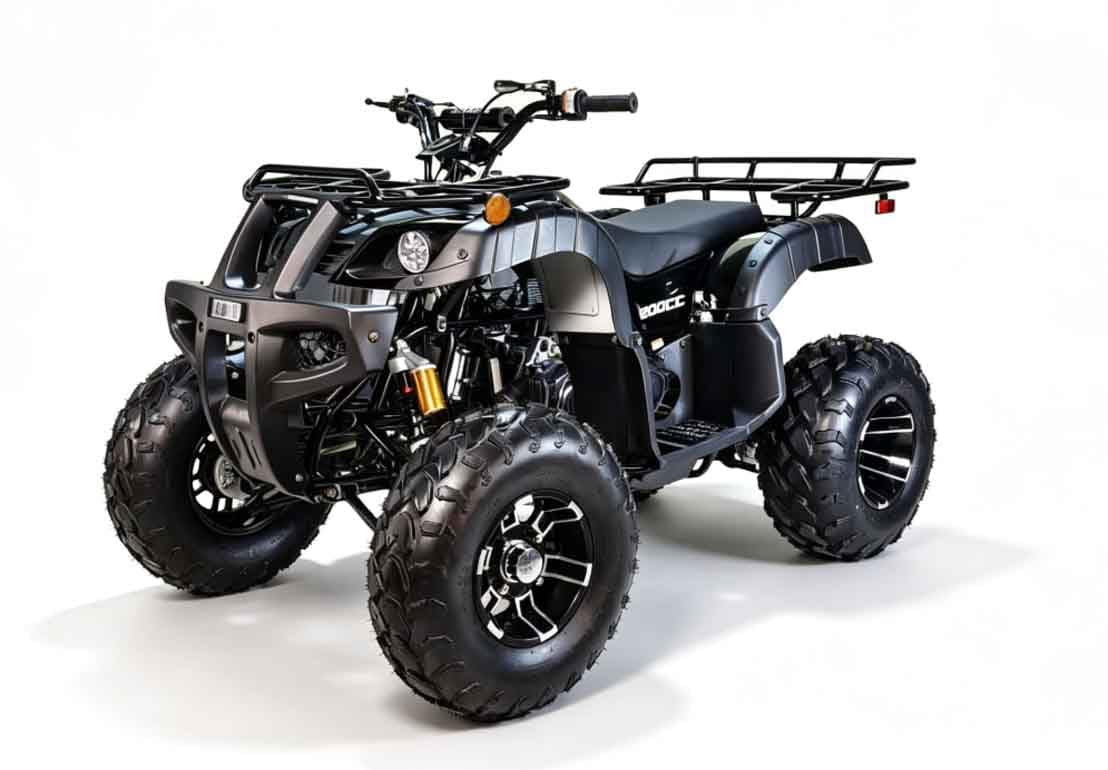 X-PRO COUGAR UT 200 Utility ATV with Automatic Transmission w/Reverse, Electric Start! Big 21"/20" Aluminum Wheels!