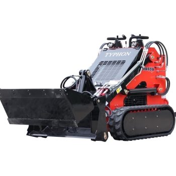 TYPHON 4-in-1 Bucket Attachment for Skid Steer Loader Heavy-Duty Steel Multipurpose Grapple, Dozer & Digging Implement (USA)