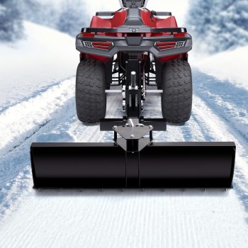 ATV/UTV 2" Receiver Plow Blade Heavy-Duty Steel, 5 Adjustable Angles, Box Ends, Manual Lift Grading, Landscaping, Snow Removal Fits Lawn Garden Tractors