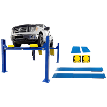 Atlas Automotive Equipment 14,000 lb Extended 4-Post Lift w/ Alignment Kit Combo