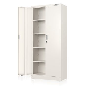 WORKPRO 71"x31.5"x15.75" Metal Garage Storage Cabinet with Locking Doors and 5 Adjustable Shelves, for Tools, Office, Home, Shops