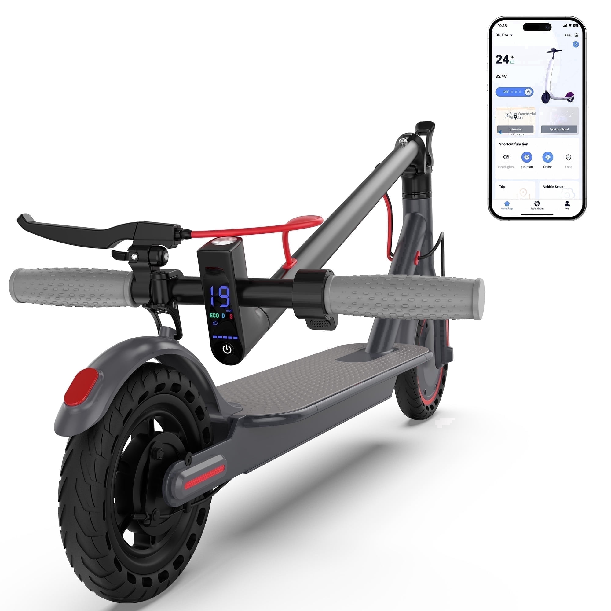 Nexrid Electric Scooter - Electric Scooter Adults, 350W Motor, 19 MPH Top Speed, 8.5" Tires, 19 Miles,Long Range Electric Scooter for Adults and Teens