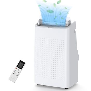 15,000 BTU Portable Air Conditioner with Remote Control, 3-in-1 Portable AC Units with Fan & Dehumidifier Cools up to 800 sq. ft, Room Air Conditioner with 24 Hour Timer, Window Mount Kits