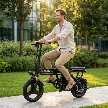ASKGO 500W Electric Bike for Adults Teens, 48V 6Ah Folding Ebike, 20MPH & 25 Miles Range, 3-Speed Modes,Ages14+ Class2 UL2849