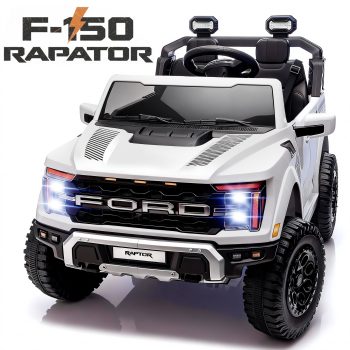 Conchico Licensed Ford F-150 24V 2 Seater Kids Powered Ride-On Cars with Remote & Durable Wheels