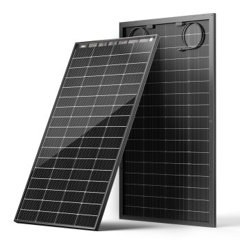 HQST N-Type 16BB 200 Watt Bifacial Solar Panel, with 25% Efficiency, Grade A+ Cells, IP65 Rating for RV, Trailer, Marine, Home Rooftop, Farm, Off Grid