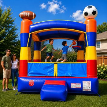 Pogo Crossover Inflatable Bounce House With Blower Jumper