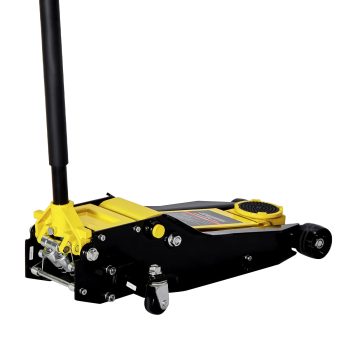 KFFKFF Low Profile Hydraulic Floor Jack, 4-Ton (8818 lbs) Capacity, Steel Construction with Dual Piston Quick Lift System, Trolley Car Lift for SUVs, Lifting Height Range 3.9-21.5 Inches