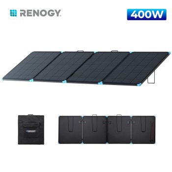 Renogy Portable Solar Panel 16BB, IP68 Waterproof, Lightweight & Fast Installation