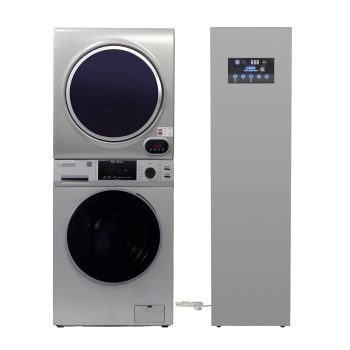 Equator LAUNDRY CENTER Silver WASHER 15Lbs+Vented DRYER+ Steam Dryer CLOSET 110V