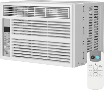 TABU 6,000 BTU Window Air Conditioner, Air Conditioner Window Unit with Remote Control, Up to 350 Sq. Ft., 115V/60Hz