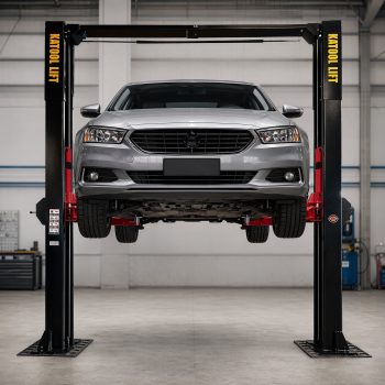 Katool KT-M150D 15,000 lbs Two Post Car Lift, Direct Drive Cylinders with 4HP Motor for Trucks, Vans & Auto Repair Shops
